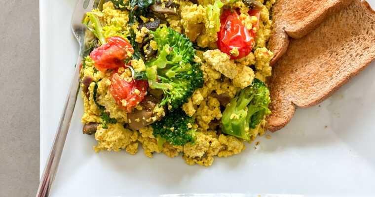 Tofu Scramble with Spinach