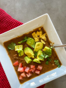 Black Bean Puree, Vegetable Loaded Black Bean Puree Soup