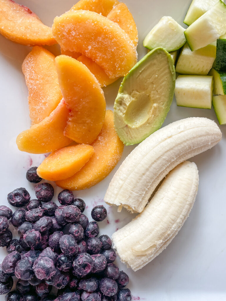 Blueberry Peach Banana Smoothie