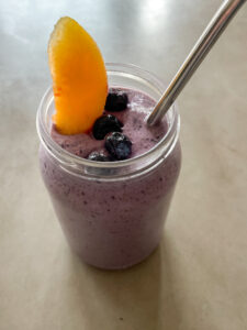 Blueberry Peach Banana Smoothie