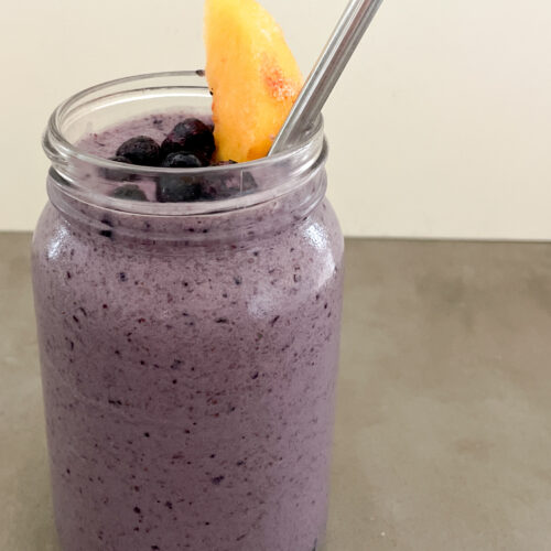 Blueberry Peach Banana Smoothie