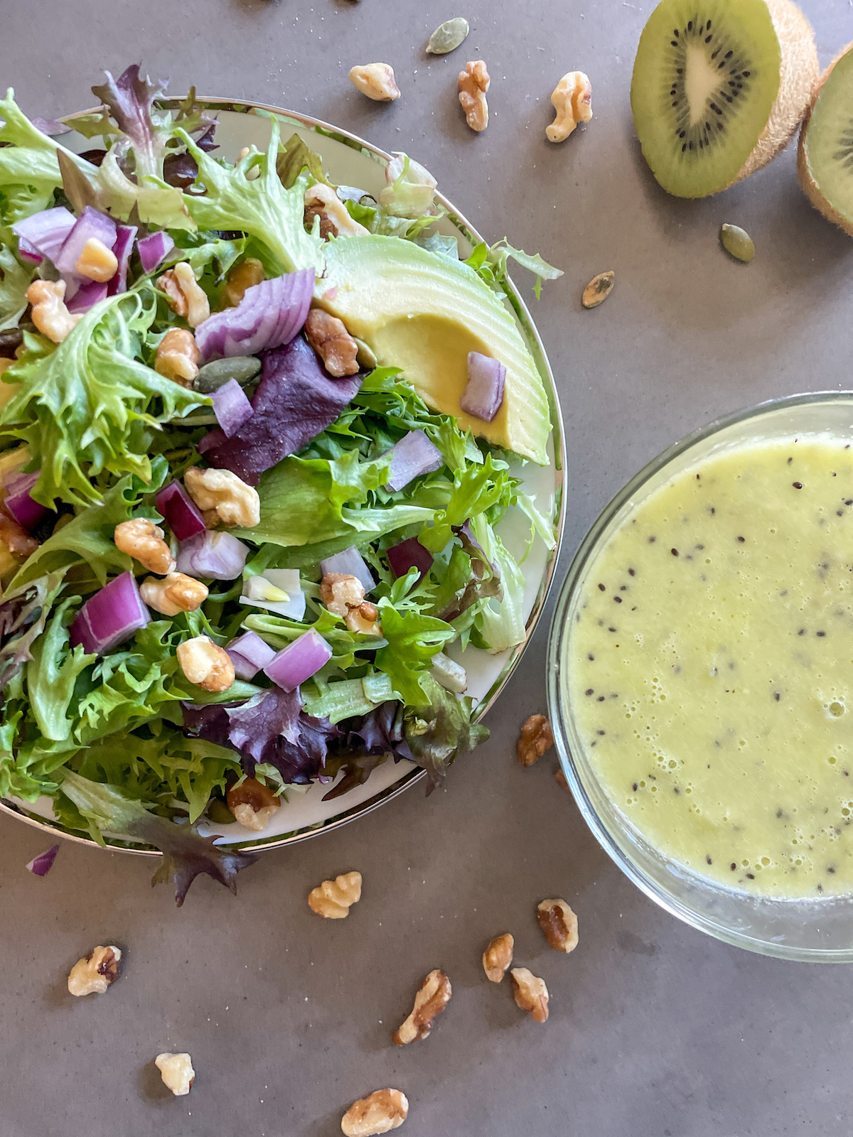Creamy Kiwi Vinaigrette | Salad Dressing Recipe