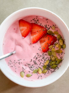 High Protein Vegan Yogurt Recipe, Strawberry Vegan Yogurt
