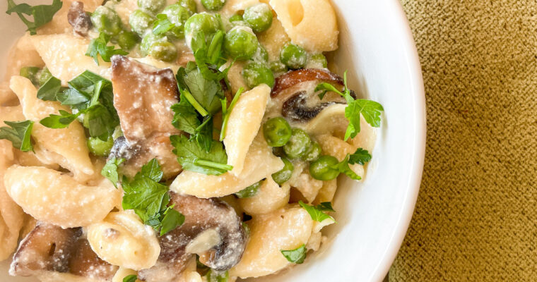 Easy Creamy Vegetarian Small Shell Pasta Recipe